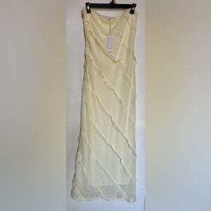Elegant Cream Maxi Dress